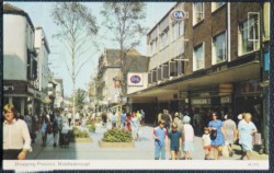 Middlesborough Postcard Shopping Precinct Vintage 1979 YORKSHIRE PUBLISHER