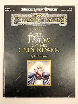 Imagen del vendedor de Forgotten Realms the Drow of the Underdark Advanced Dungeons & Dragons 2nd Edition a la venta por Old New York Book Shop, ABAA