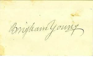 AN ATTRACTIVE SIGNATURE OF BRIGHAM YOUNG