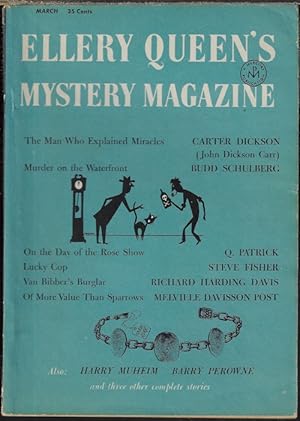 Immagine del venditore per ELLERY QUEEN'S Mystery Magazine: March, Mar. 1956 venduto da Books from the Crypt