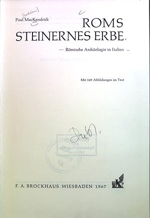 Seller image for Roms steinernes Erbe : Rmische Archologie in Italien. for sale by books4less (Versandantiquariat Petra Gros GmbH & Co. KG)