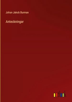 Seller image for Anteckningar for sale by AHA-BUCH GmbH