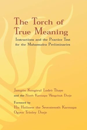 Image du vendeur pour Torch of True Meaning : Instructions and the Practice Text for the Mahamudra Preliminaries mis en vente par GreatBookPrices