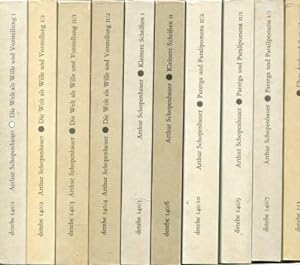 Züricher Ausgabe, Werke in 10 Bänden: Die Welt als Wille und Vorstellung I, I/2, II/ I, II/ 2; Kl...