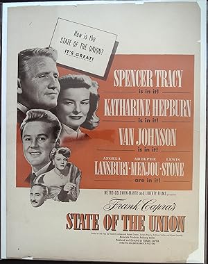 Seller image for State of the Union Trade Print Ad 1948 Spencer Tracy, Katharine Hepburn, Van Johnson for sale by Acorn Books