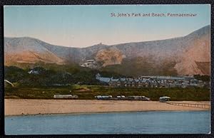 Penmaenmawr Postcard Wales St. John's Park & Beach
