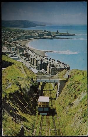 Aberystwyth Postcard Wales Constitution Hill 1969