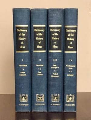 Seller image for Dictionary of the History of Ideas: Studies of Selected Pivotal Ideas. Four volumes. for sale by Moroccobound Fine Books, IOBA