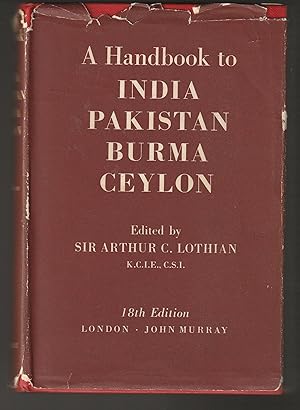 Seller image for A Handbook to India, Pakistan, Burma Ceylon for sale by Brenner's Collectable Books ABAA, IOBA