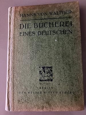 Imagen del vendedor de Die Bcherei eines Deutschen. a la venta por Brita Marx Flming Antik