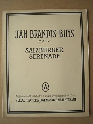 Image du vendeur pour Salzburger Serenade. Op.51. Partitur. mis en vente par Antiquariat Schleifer