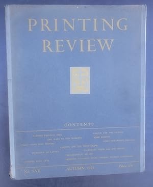 Printing Review.the magazine of the British Printing Industry,Autumn 1935
