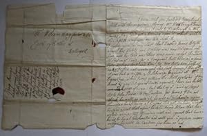 1743 george brown letter to william hay factor Earl Rothes re james blyth bill