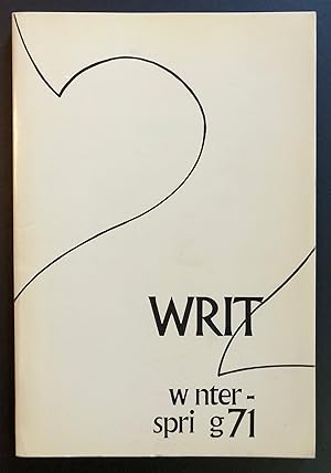 Seller image for Writ 2 (Winter-Spring 1971) for sale by Philip Smith, Bookseller