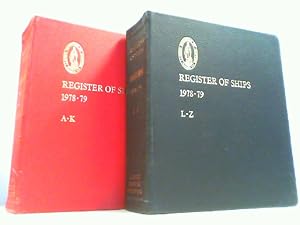 Lloyd's register of shipping. Register of ships 1978-79. Two volumes A - Z komplett.