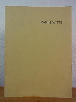 Bild des Verkufers fr Karin Witte. Bilder, Zeichnungen, Druckgraphik. Ausstellung Kunsthalle Bremen, 29. Mrz bis 26. April 1981 zum Verkauf von Antiquariat Weber