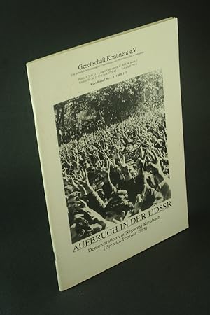 Bild des Verkufers fr Rundbrief Nr. 1/1989 (7) : Aufbruch in der UdSSR: Demonstration um Nagornyj Karabach : Erewan, Februar 1988. zum Verkauf von Steven Wolfe Books