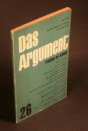 Bild des Verkufers fr Das Argument. 26. 5. Jahrgang, Juli 1963. zum Verkauf von Steven Wolfe Books