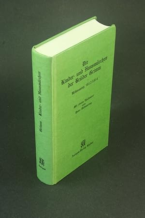 Bild des Verkufers fr Die Kinder- und Hausmrchen der Brder Grimm in ihrer Urgestalt. Hrsg. und mit einem psychologischen Nachwort von Peter Dettmering zum Verkauf von Steven Wolfe Books