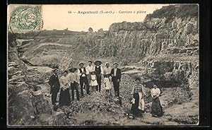 Ansichtskarte Argenteuil, Carriere à platre
