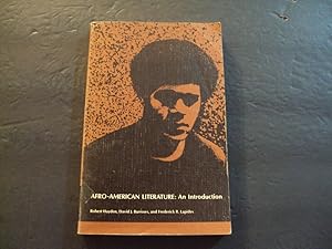 Imagen del vendedor de Afro-American Literature: An Introduction sc Hayden,Burrows,Lapides 1971 a la venta por Joseph M Zunno