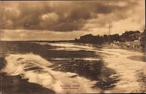 Bild des Verkufers fr Ansichtskarte / Postkarte Selenogradsk Ostseebad Cranz Ostpreuen, Hoher Seegang zum Verkauf von akpool GmbH