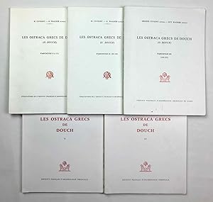 Imagen del vendedor de Les ostraca grecs de Douch (O. Douch). Fascicule 1 (1-57). Fascicule 2 (58-183). Fascicule 3 (184-355). Fascicule 4 (356-505). Fascicule 5 (506-639) (complete set) a la venta por Meretseger Books
