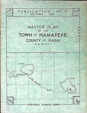 Image du vendeur pour Master Plan of the Town of Hanapepe, County of Kauai, Hawaii mis en vente par Wonder Book