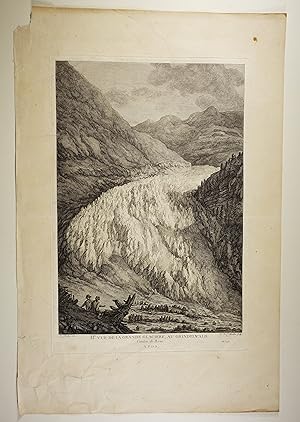 Bild des Verkufers fr II. Vue de la Grande Glaciere au Grindelwald. Aus: Tableaux de la Suisse. Blatt-Nr. 118. zum Verkauf von Versandantiquariat Christine Laist