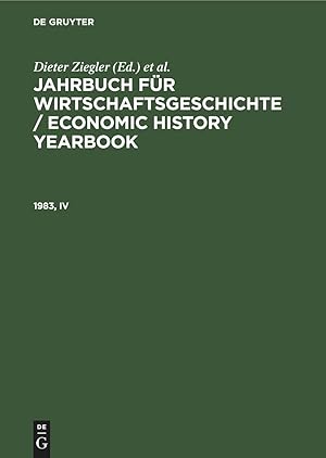 Immagine del venditore per Jahrbuch fr Wirtschaftsgeschichte / Economic History Yearbook, 1983, IV venduto da moluna