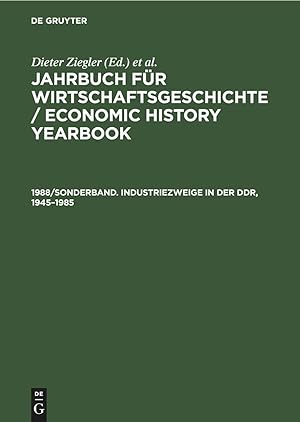 Immagine del venditore per Jahrbuch fr Wirtschaftsgeschichte / Economic History Yearbook, 1988/Sonderband. Industriezweige in der DDR, 19451985 venduto da moluna