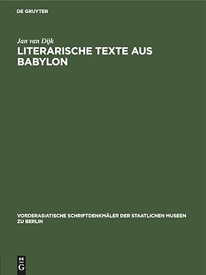 Seller image for Literarische Texte aus Babylon for sale by moluna