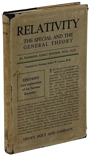 Bild des Verkäufers für Relativity: The Special and General Theory zum Verkauf von Burnside Rare Books, ABAA