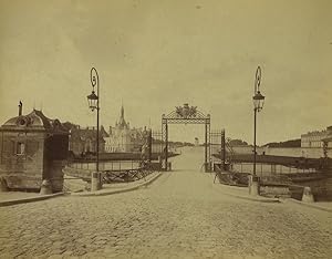 France Chateau de Chantilly castle Park Entrance Old Photo Chalot 1885