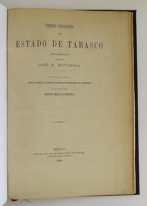 Nombres Geográficos del Estado de Tabasco