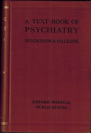 Imagen del vendedor de A Text-book of Psychiatry for Students and Practitioners - Seventh (7th) Edition a la venta por UHR Books