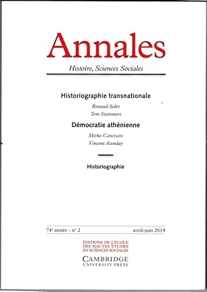 Historiographie transnationale - démocratie athénienne - historiographie [Annales, LXXIV/2]