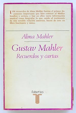 Gustav Mahler. Recuerdos y cartas