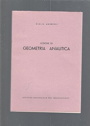 LEZIONI DI GEOMETRIA ANALITICA