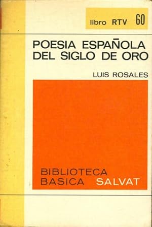 Imagen del vendedor de Poesia espanola del siglo de oro - Luis Rosales a la venta por Book Hmisphres