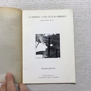 Imagen del vendedor de La innocncia i altres estats no perdurables. Quadern primer, plec no. 1. Poemas Jondos a la venta por Campbell Llibres