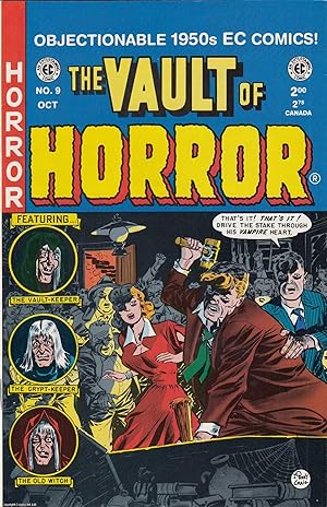 Seller image for The Vault of Horror. Issue #9.EC Comics Gemstone Publishing Reprint, October 1994. for sale by Cosmo Books