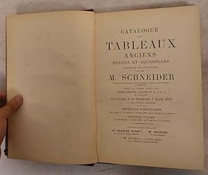 Catalogue de Tableaux Anciens, Dessins et Aquarelles: Composant la Collection de feu M. Schneider...