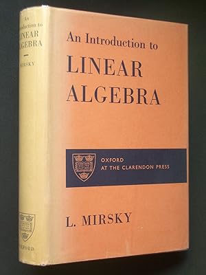 Seller image for An Introduction to Linear Algebra for sale by Bookworks [MWABA, IOBA]