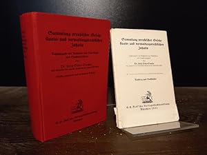 Sammlung preußischer Gesetze staats- und verwaltungsrechtlichen Inhalts. Textausgabe mit Nachweis...