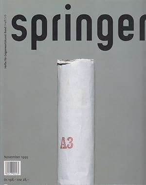 Seller image for Springer. Hefte fr Gegenwartskunst, Bd. 1, Heft 5/6, November 1995, Austria Wien. for sale by Fundus-Online GbR Borkert Schwarz Zerfa