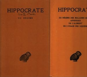 Du régime [2 Bd.e]. Du régime des maladies aigues - appendice - de l'aliment - de l'usage des liq...