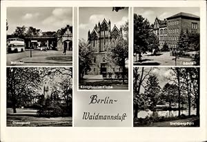 Ansichtskarte / Postkarte Berlin Reinickendorf Waidmannslust, Königin Luise Kirche, Steinberg Par...