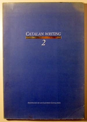 Bild des Verkufers fr CATALAN WRITING 2 - Barcelona 1988 zum Verkauf von Llibres del Mirall