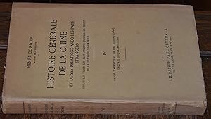 Seller image for HISTOIRE GENERALE DE LA CHINE ET DE SES RELATIONS AVEC LES PAYS ETRANGERS VOLUME IV for sale by CHESIL BEACH BOOKS